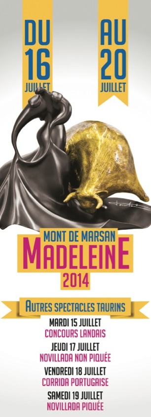 image : Affiche autres spectacles taurins Madeleine 2014